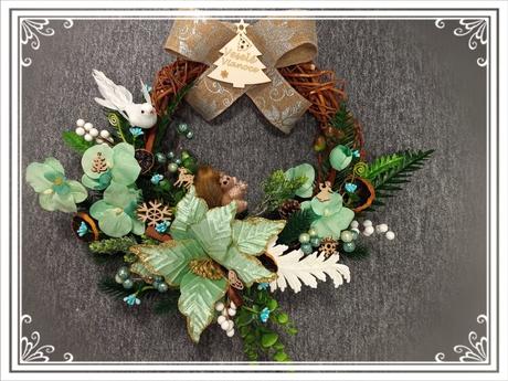 Vianočný veniec - ručná práca, 