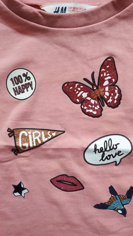 Mikina s trblietavými aplikáciami zn. h&m, h&m,104