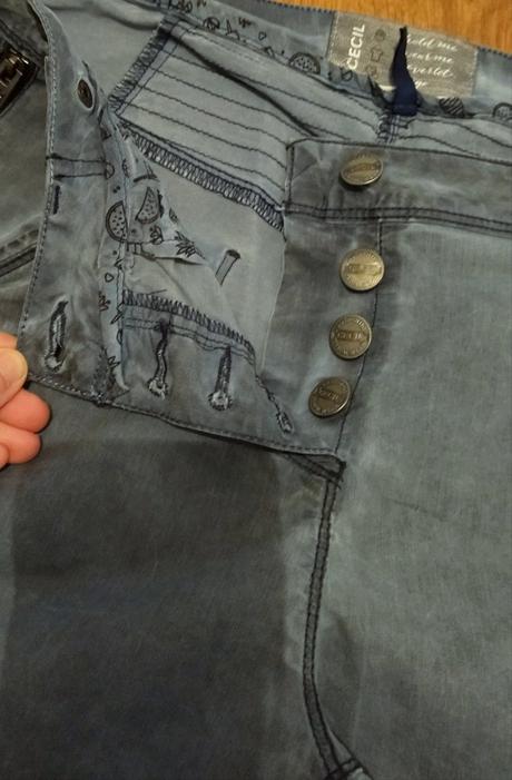 Ľahučké trištvrťové nohavice cecil, xl