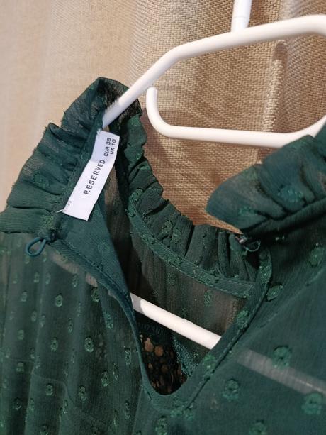 Šaty zelené, zn. reserved, veľ. 38, ako nové, reserved,38