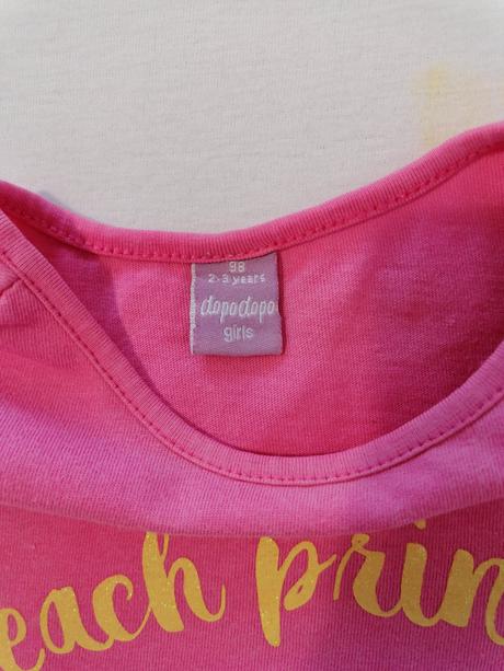 Bavlnene tricko ruzove, dopodopo,98