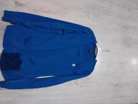 Zaujímavý modrý sveter, l