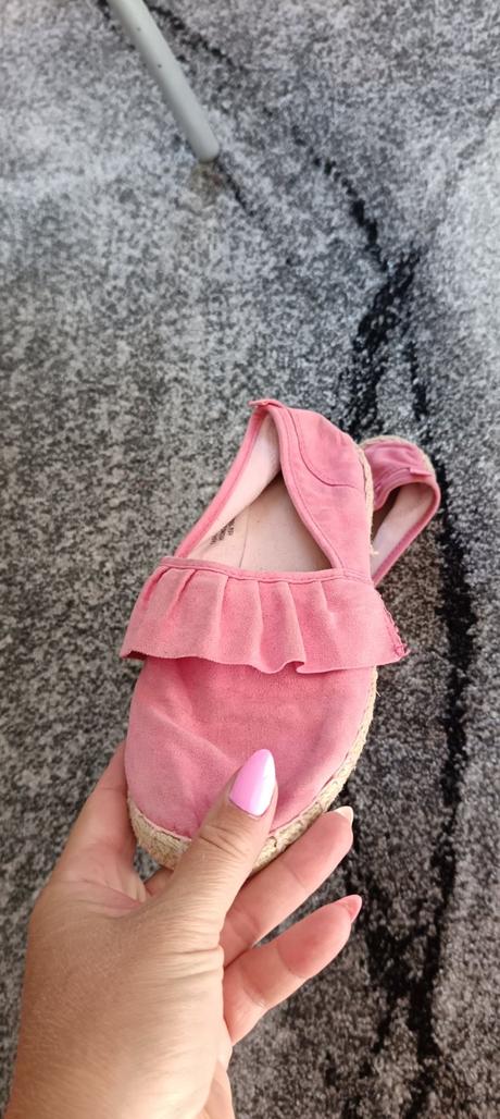 Ružové espadrílky, h&m,38