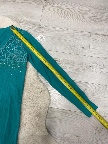 Tyrkysový kardigan, l