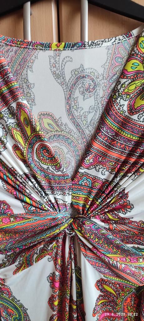 Farebné letné maxi šaty, 