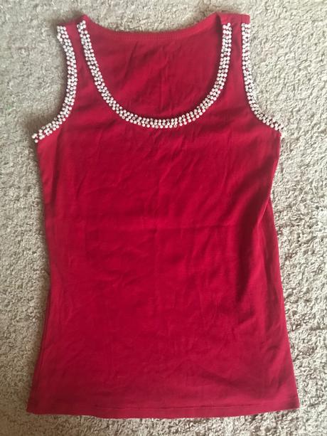 Tielko s perlickami, s