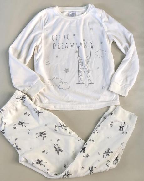 122/128 pyzamko so zajacikmi,7-8 r., 128