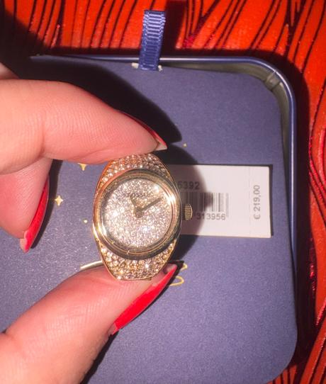 Fossil hodinky na prst s visačkou, fossil