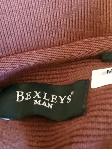 Pánska hnedá mikina, bexleys, s/m, s