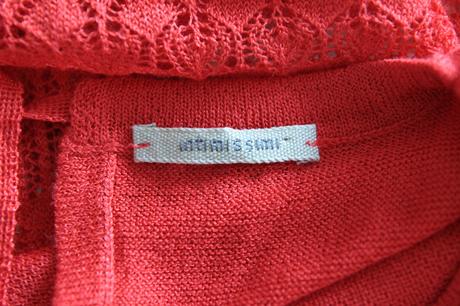 Červený pletený top, intimissimi, l, l