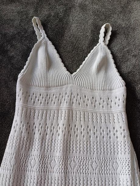 Biele upletove saty v.36, s