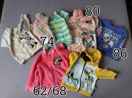Predam detske/ dojcenske oblecenie, ciapky..., 68–80