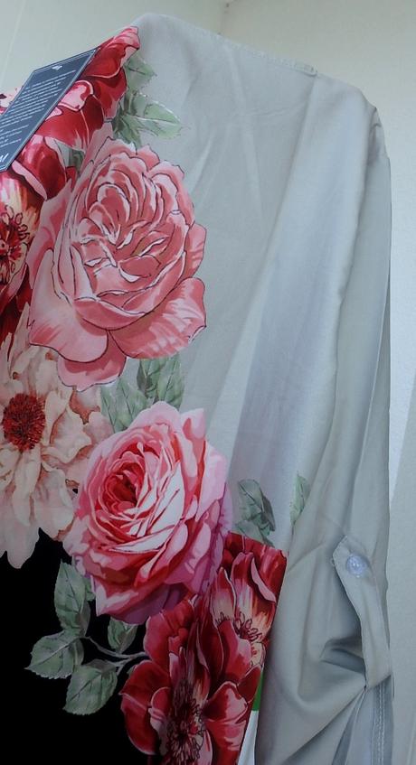 Dámska kvetinová blúzka, v. l/xl, 38 - xl