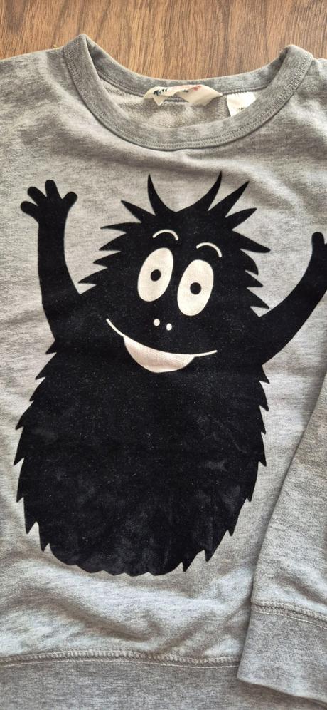 Mikina sivá barbapapa, zn. h&m, veľ. 110-116, h&m,110