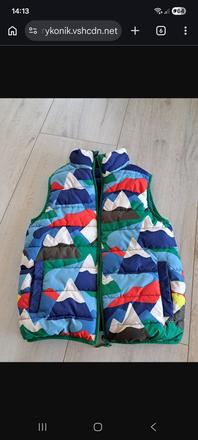 Obojstranná vesta, mini boden,128