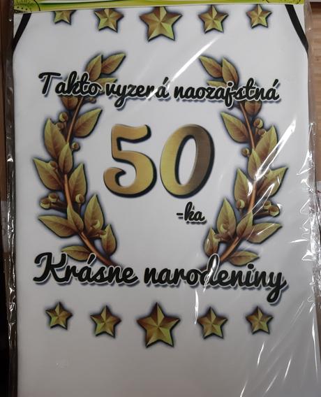 Zástera k okrúhlym narodeninám,