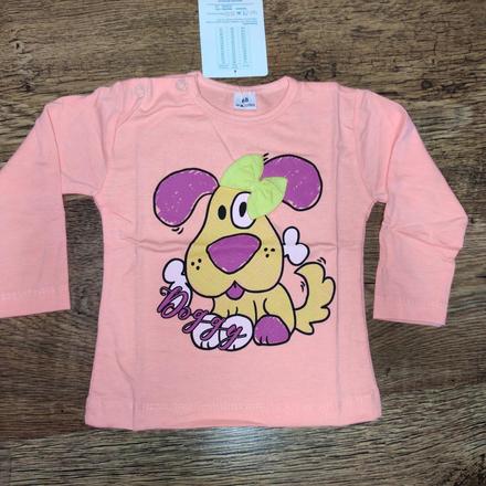 Tričko psík dlhý rukáv, 68