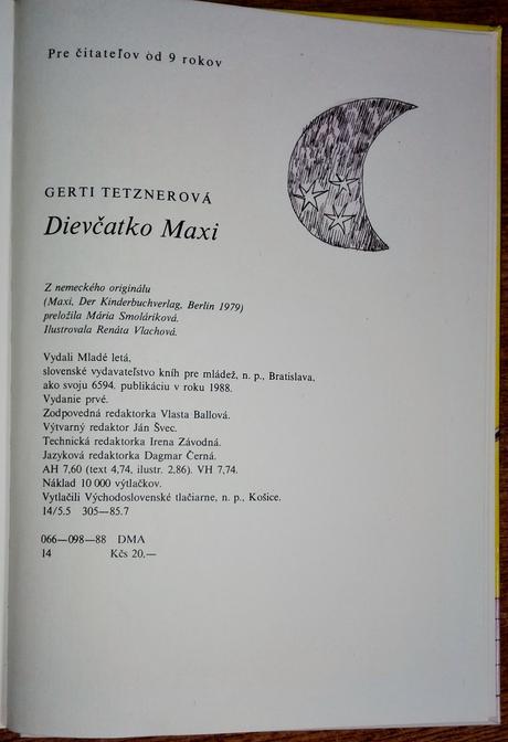 Dievčatko maxi, gerti tetznerová,