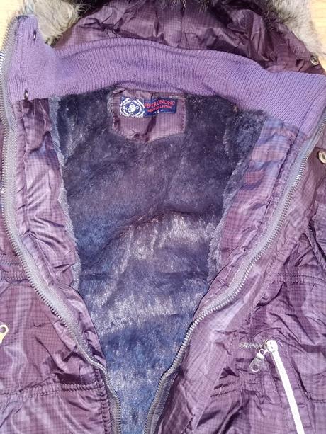 Dievčenská  zimná bunda do pasa, 128