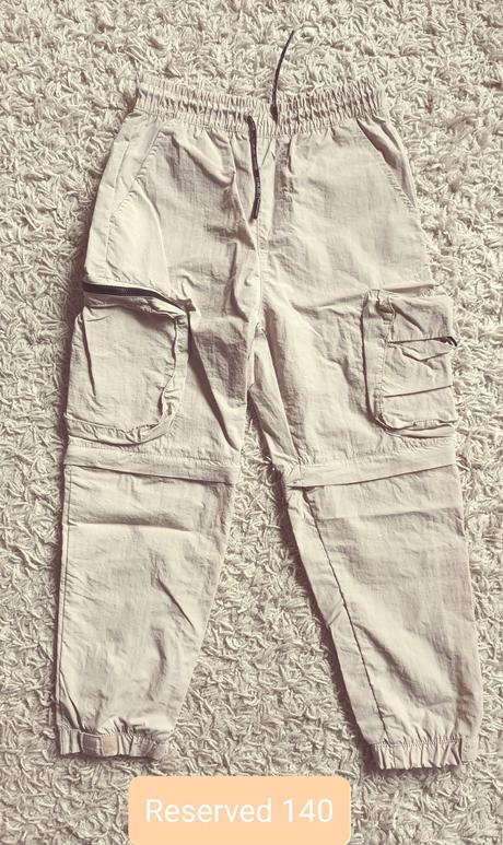 Šuštiakové cargo nohavice, reserved,140