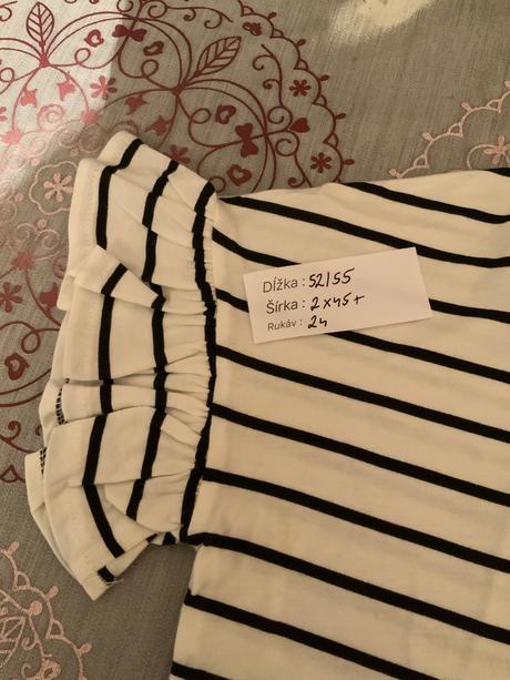 Tričko pruhované s volanmi, c&a,xs