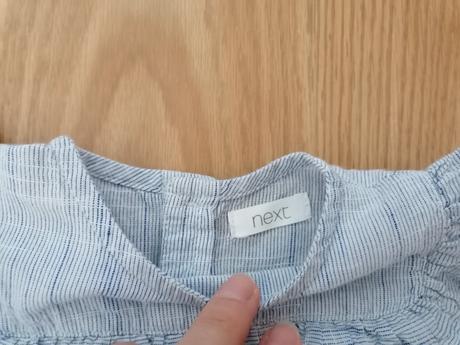 Nove bielo-modre tkane saty/tunika next, next,68