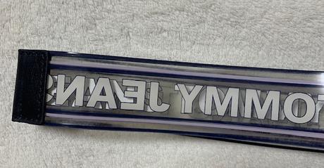 Vinylový opasok s nápisom zn. tommy hilfiger, tommy hilfiger