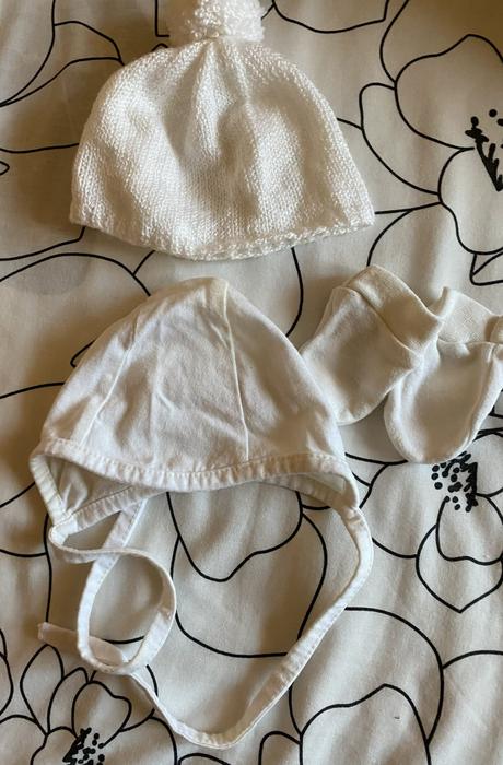 Set - čiapky 2ks + rukavičky - 3ks, 56