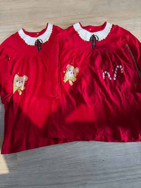 Saty vianočné 122/128, h&m,122