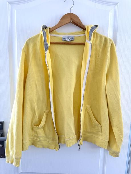 Žltá mikina na zips  sag harbor, l
