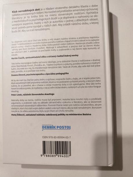 Kniha klub nerozbitných detí, 