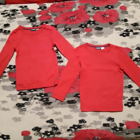 Dievčenské trička 2 kusy, lupilu,86