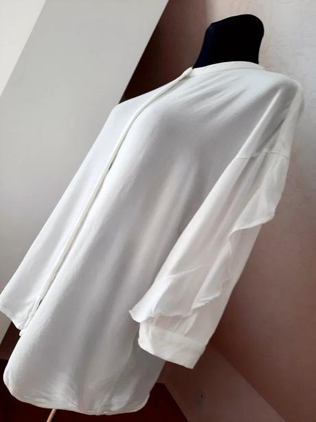 Ležérna biela halenka, l