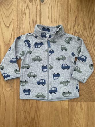 Flisova mikina s autickami pod bundu, h&m,80