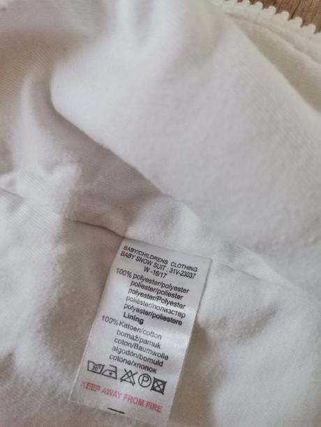 Biely mackovsky teply overal, dirkje,62