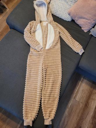Huňatý teplý overal- pyžamo, f&f,140
