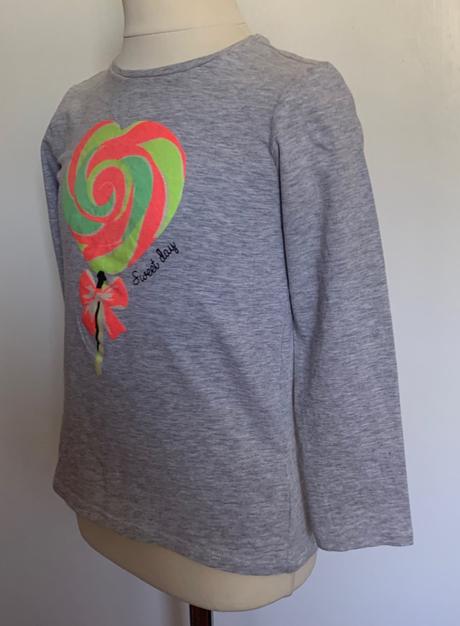 Ovs šedé tričko s aplikáciou, ovs,122