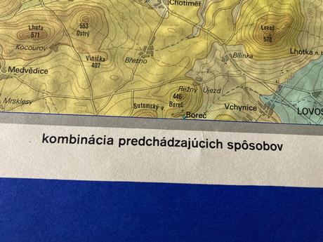 Znázornenie terénu a polohopisu na mape (1983),