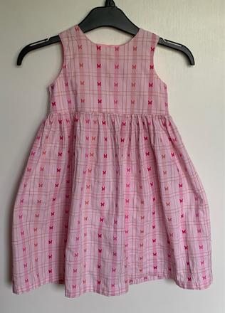 Next ružové šaty s motýlikmi, next,104