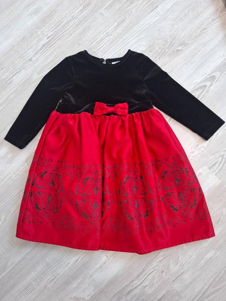 Červené / vianočné šaty, 98