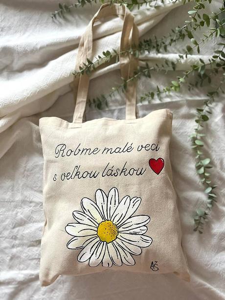 Plátené, ručne maľované tašky, 