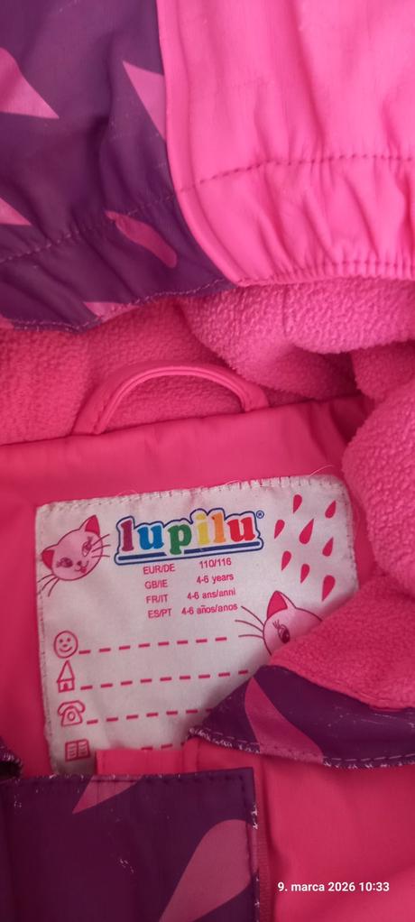 Súprava do dažďa, lupilu,110