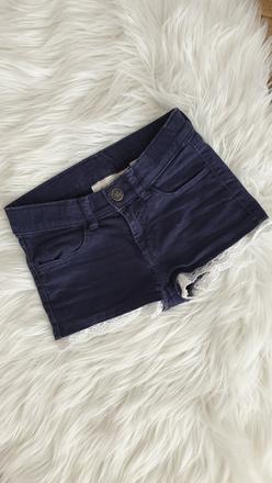 Kraťasy s čipkou, h&m,104
