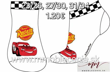 Ponožky cars, disney,23 - 34