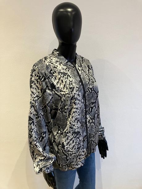 Dámska bombera bunda hadí vzor, xl