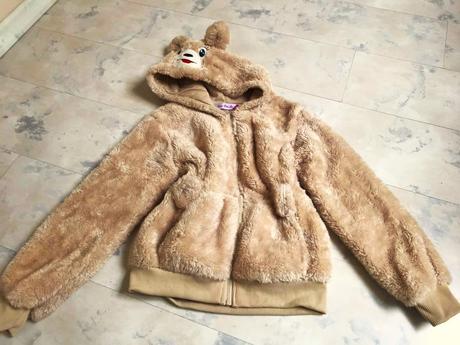 Teplá huňatá bundička 146/152, 146