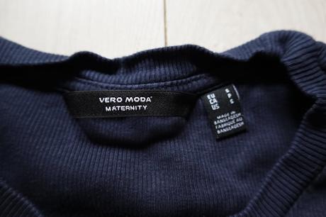 Vrúbkované tehotenské tričko vero moda, vero moda,s