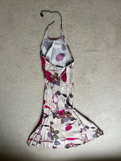 Šaty letné kvetové s odhaleným chrbátom, mango,xs