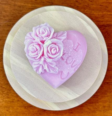 Sviečka - srdce i love you,