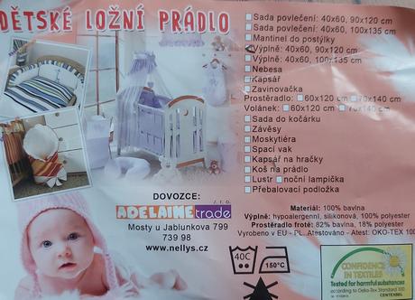 Suprava do postielky, šírka (cm): 60,dĺžka (cm): 120